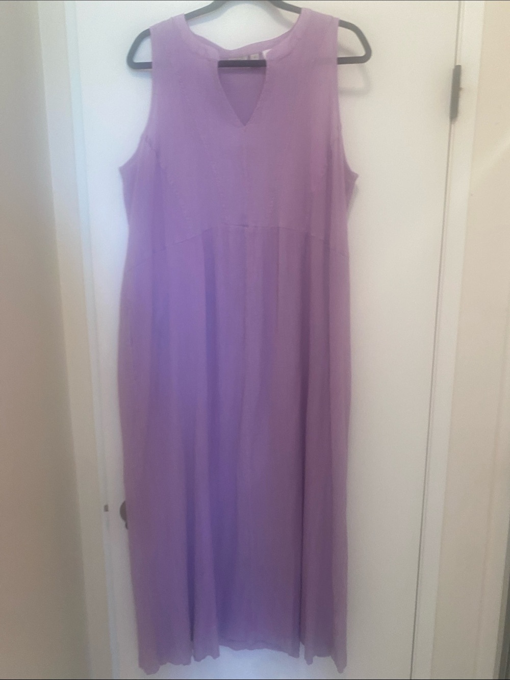 LOGO by Lori Goldstein Lavender Sleeveless Maxi Dress